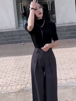 #休闲裤 #时尚气质穿搭 #百搭裤子 #高级感穿搭 #简约穿搭