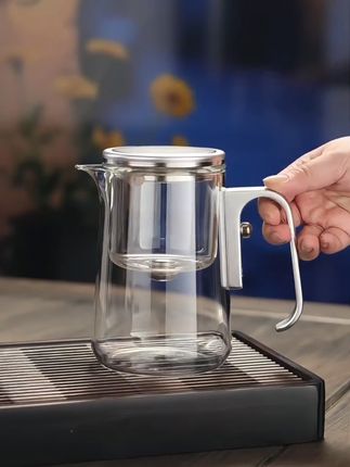 2025新款玻璃磁吸无杆飘逸杯玻璃内胆一键茶水分离壶家用办公室#煮茶器 #茶器茶具 #高硼硅玻璃 #茶具 #玻璃茶具