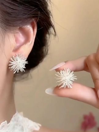 谁懂把烟花戴在耳朵上的快乐呀#耳饰搭配 #配饰的重要性 #烟花耳钉 #时尚饰品 #美出高级感