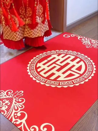 #新娘进门地垫#结婚地垫#喜字地毯#喜庆又实用#婚房布置