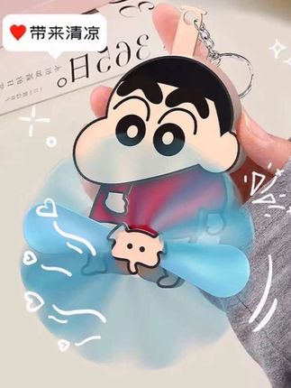 #蜡笔小新扇子 #蜡笔小新 #好离谱 #抽象 #也太可爱了吧