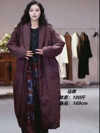#dou上热门 素白保暖舒适【饱饱】R01774轻奢质感真丝匹马棉#棉服外套 #秋冬穿搭 #穿出高级感 #马乖素白原创服饰