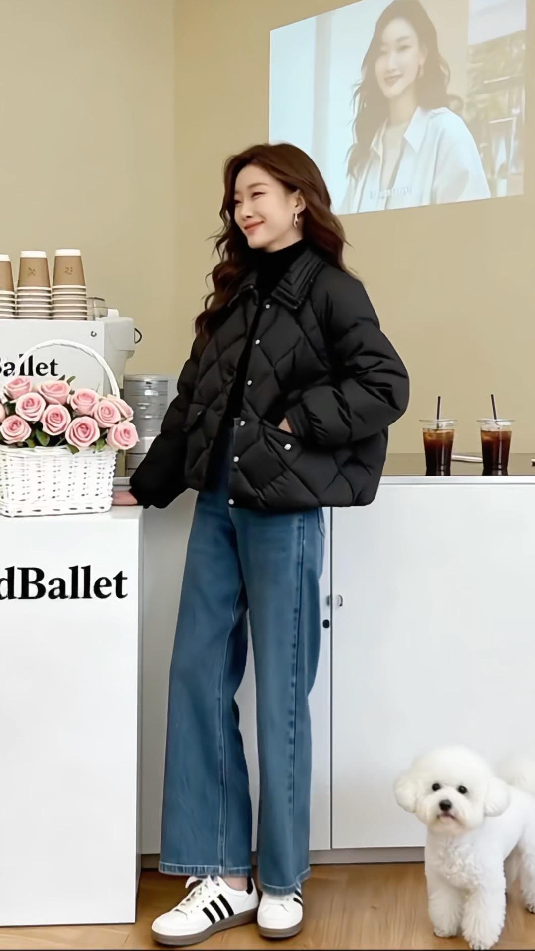 #短款棉服女#冬季小个子宽松轻薄洋气棉衣外套#年新款外套