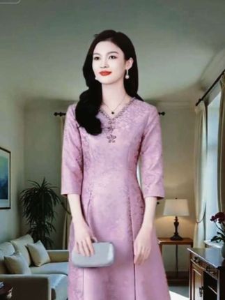 #气质仙女裙穿搭 #妈妈穿搭 #优雅气质 #旗袍美人 #高端大气