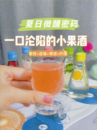夏日微醺密码|一口沦陷的小果酒 #微醺 #果酒 #夏日饮品 #好喝不贵 #仙女都在喝什么