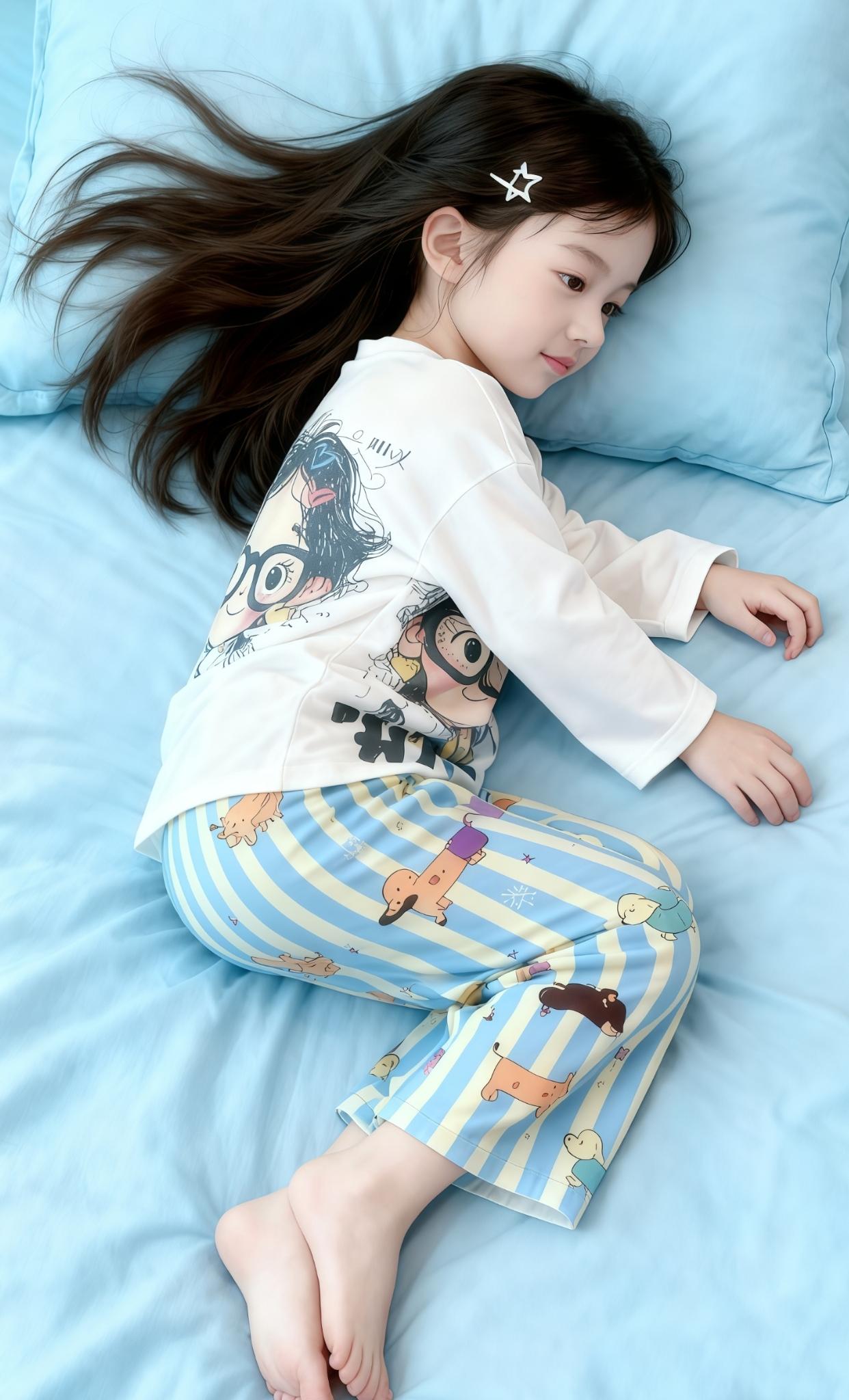 有了孩子才明白,孩子没有困住任何人,唯独困住了妈妈,其余人都是自由身,感同身受这种东西,这世界根本就不存在。我只是得到了孩子,其他都在失去,身体的亏损,情绪的转变….这条路的风很大,吹红了眼眶,吹走了眼里的光#宝妈情感共鸣 #儿童家居服套装 #儿童睡衣#生女儿就是用来打扮