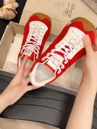 #德训鞋 #厚底小花流浪鞋#休闲百搭运动慢跑鞋#鞋子