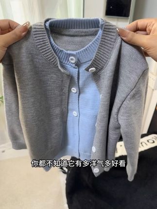 #假两件针织衫 #假两件毛衣 #百搭打底衫 #高品质童装 #秋季穿搭