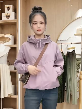 2025新款女装双拉链加二棉户外外套女宽松休闲夹克冲锋衣上衣潮#早秋穿搭#洋气减龄#气质穿搭#休闲百搭@DOU+小助手