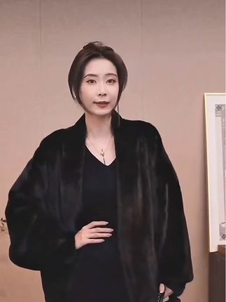 【CHENSMCHEN×JCSO】进口宝嘉美中长款水貂皮草外套ZZDF25-958#陈什么陈 #进口水貂 #宝嘉美 #高级感女装