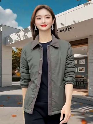 #中年妈妈穿搭 #外套穿搭 #时尚减龄穿搭 #棉衣棉服 #时尚减龄穿搭