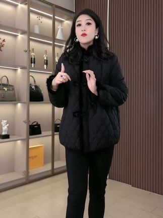 苏兰诺大码女装秋季新款国风气质时尚显瘦新中式外套ZSX25A0018#每日推荐穿搭#胖瘦都能穿 #面料柔软舒适 #秋季新款 #妈妈装