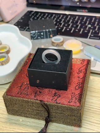 一直觉得亲手最浪漫菩提寓意着良人长伴相守#菩提戒指 #手工diy #戒指