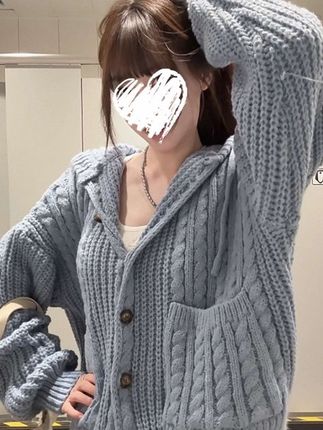 秋美式复古慵懒风连帽针织毛衣女外套+蕾丝拼接长袖T恤 #辣妹穿搭 #穿搭分享 #女装穿搭 #今日穿搭 #上衣穿搭