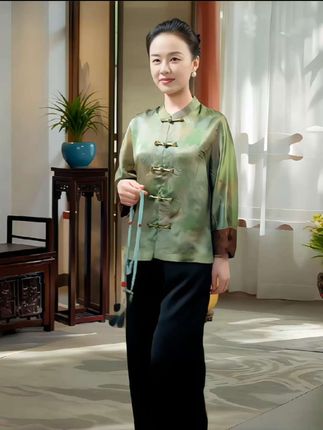 #品质女装 #新中式穿搭 #国风提花外套 #时尚百搭 #优雅还得看国风