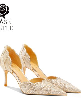 #婚鞋#伴娘鞋#中空高跟鞋##时尚美鞋 #穿出高级感