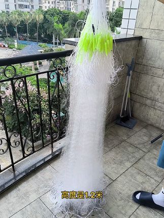 渔网加强白丝手工渔网粘网丝网三层沉网捕鱼网鲫鱼加重#渔网#户外捕鱼#鱼获满满
