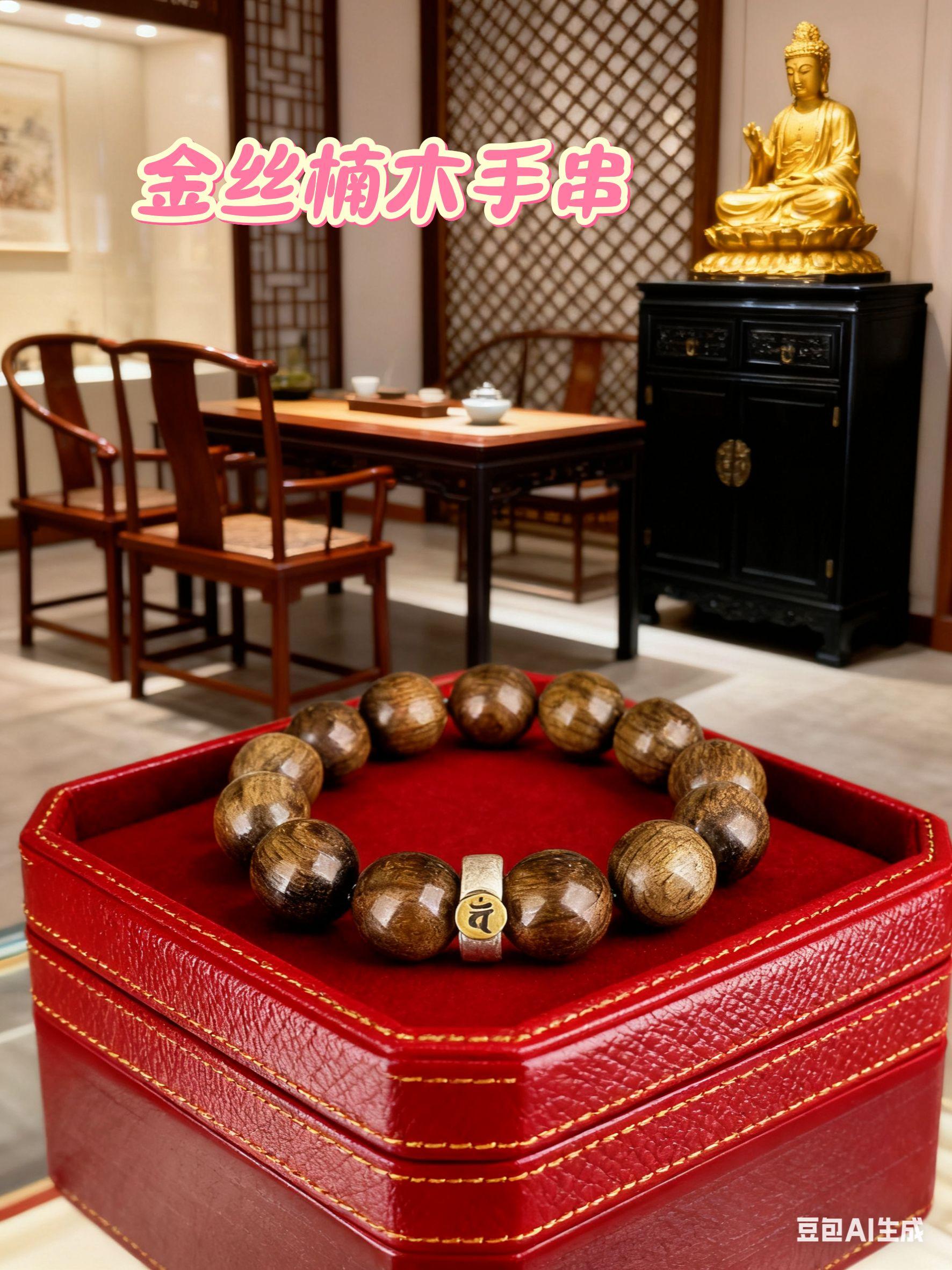 金丝楠木手串。#手串搭配 #古法传承 #平安吉祥 #文玩手串 #鸿运当头红红火火