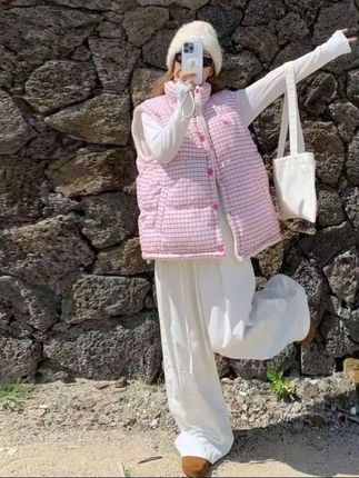 双面穿甜美韩系马甲加厚休闲时尚保暖秋冬宽松百搭学生小个子韩版#今日穿搭 #甜美穿搭 #爱了爱了 #新衣服可以治愈各种不开心 #居家服