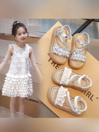 女童公主凉鞋2025新款夏季儿童中大童时尚女童休闲厚底软底沙滩鞋#女童公主凉鞋 #女童休闲凉鞋 #沙滩鞋