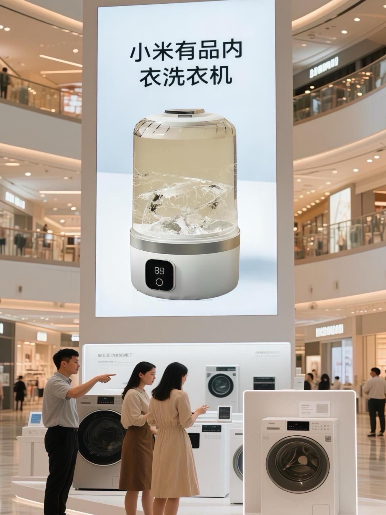 内衣专洗不混洗,迷你机身省空间,轻柔洗护护面料,贴身洁净超安心#迷你便携#精致分洗#迷你内衣洗衣机