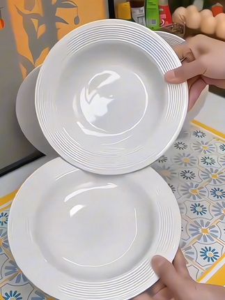 你只是一个盘子而已,为什么要设计的那么独特#盘子 #草帽盘 #厨房好物 #餐具 #实用好物