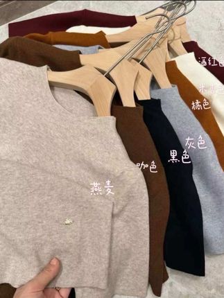 韩系气质百搭时尚显瘦小衫女百搭小立领中袖针织衫打底#好物推荐🔥 #气质百搭针织衫#韩系风格 #你今天真好看