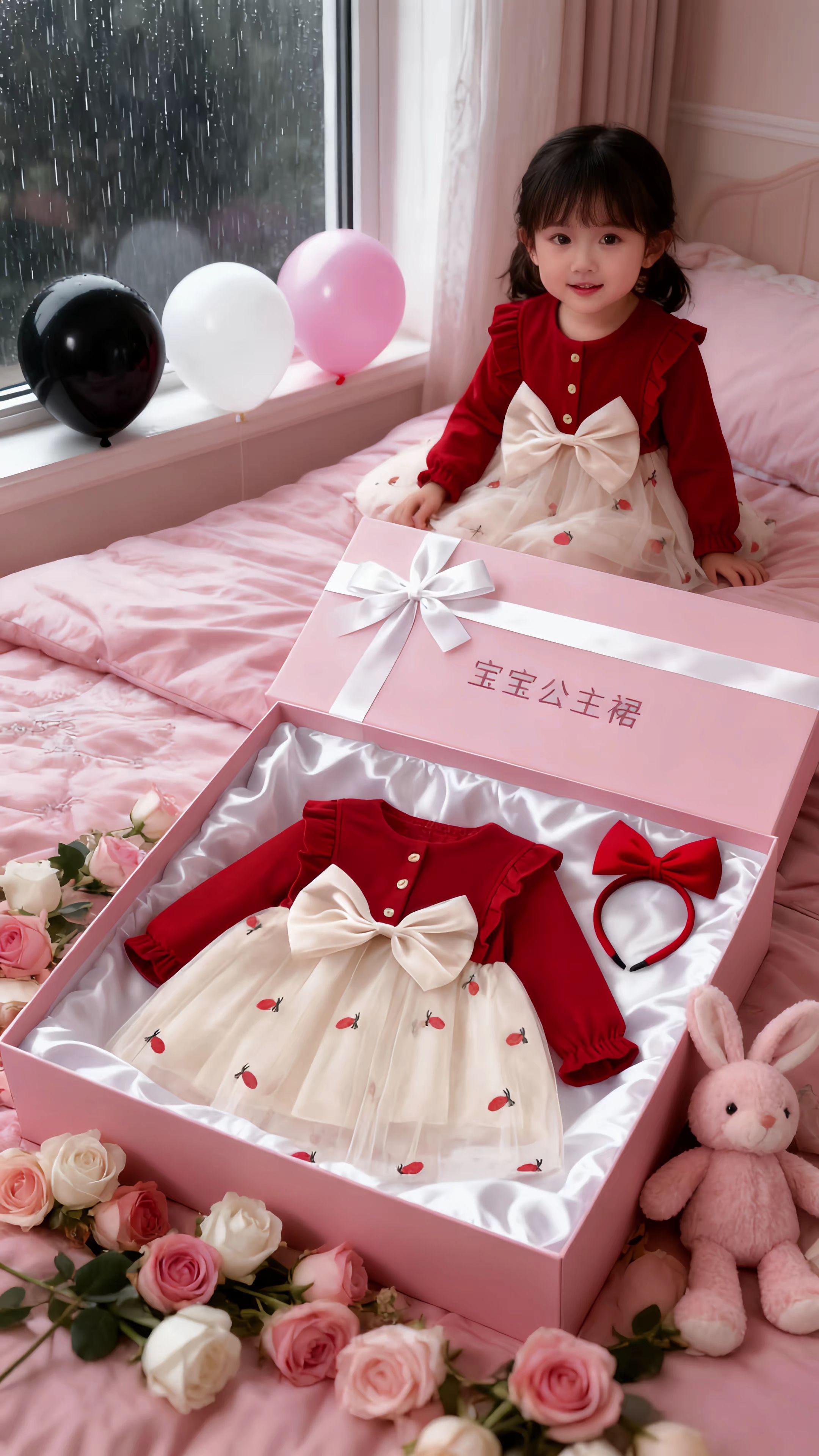 #我要上热门🔥 早秋女童超美的生日蛋糕裙,面料柔软亲肤,宝宝上身非常舒服#母婴好物#宝妈推荐#公主风#高品质童装