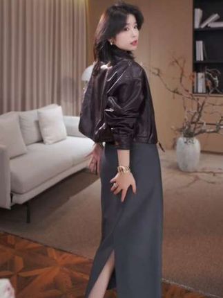 老琴私服 【通勤序章】欧若风设计感时尚高腰半身裙子女秋款#时尚百搭 #显瘦显高显气质 #显瘦显高显腿长 #气质女神必备 #简约大气穿搭