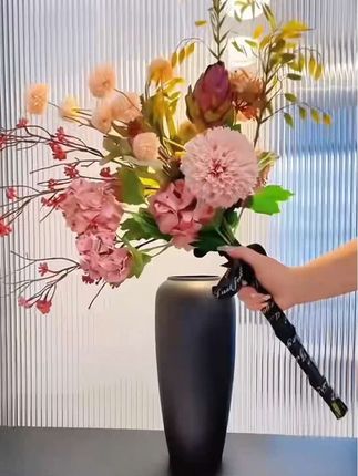 #干花仿真花摆件.忘野,是设计师款手扎花束干花花束仿真花绢花,家里桌面客厅摆件 #手扎花束 #花束摆件#仿真花 #居家插花