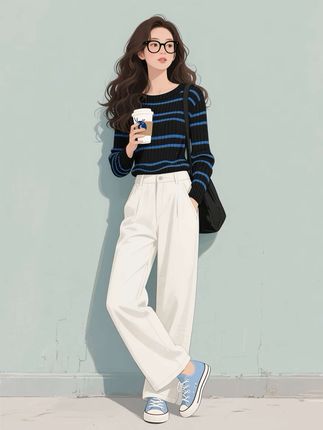 简约知性温柔穿搭套装女秋2025新款气质上衣半身裙老钱两件套0377#