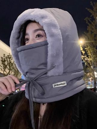 #防护面罩 #出门必备 #冬季保暖一体帽 #保暖帽