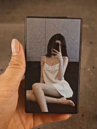 美女充电烟盒打火机一体#20只装创意个性#便携粗支软硬包整包通用##好物推荐🔥