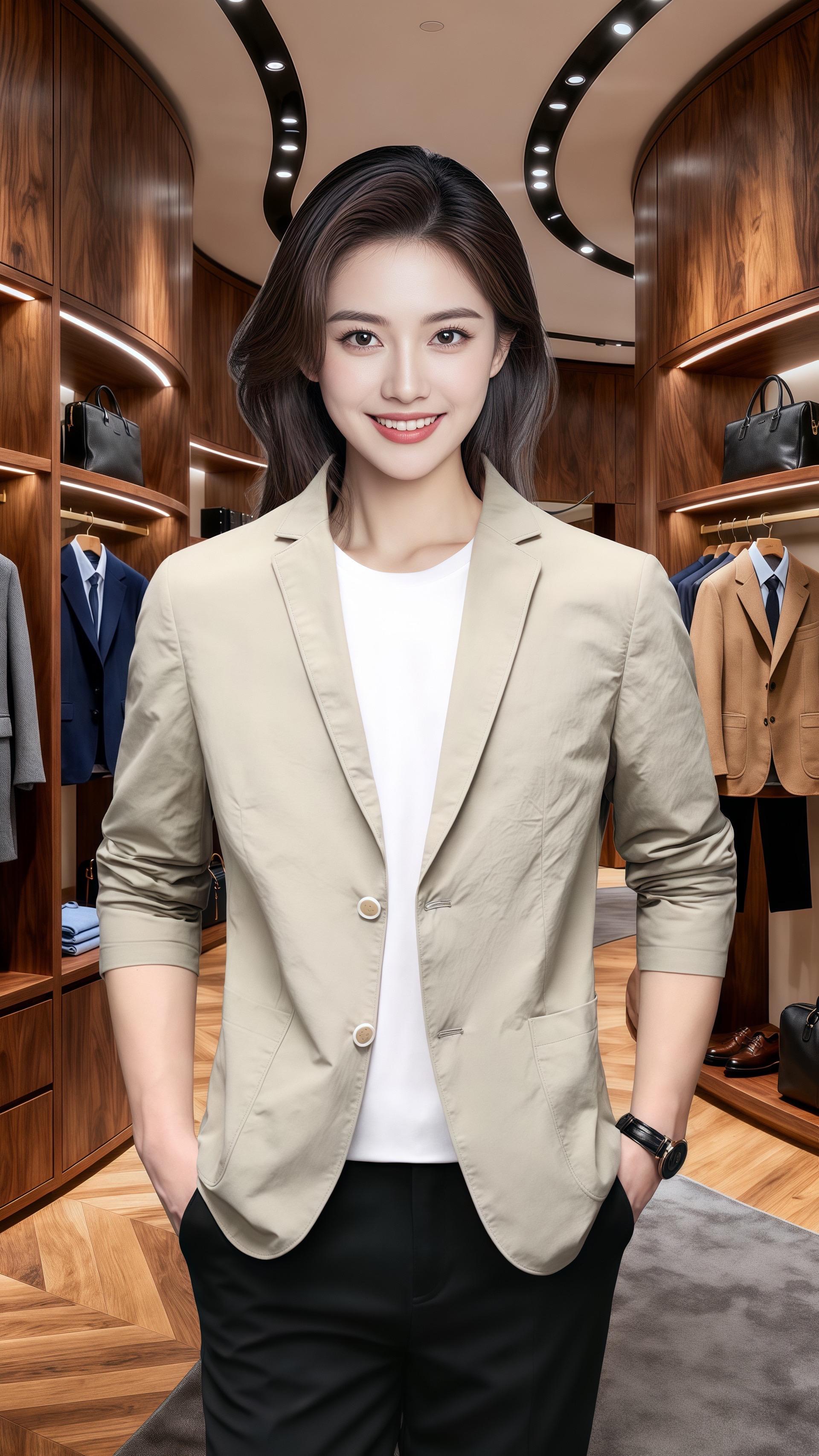 罗蒙男士休闲西服春秋季时尚新款中青年韩版纯色薄西装单西外套潮