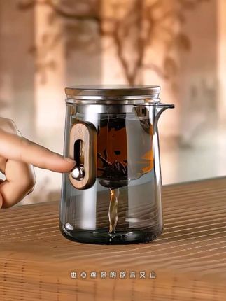 茶方圆零杆企鹅杯 轻奢玻璃飘逸杯 2025新款旅行茶具套装 磁吸过滤泡茶杯#旅行茶具 #飘逸杯 #快客杯 #功夫茶具 #泡茶杯