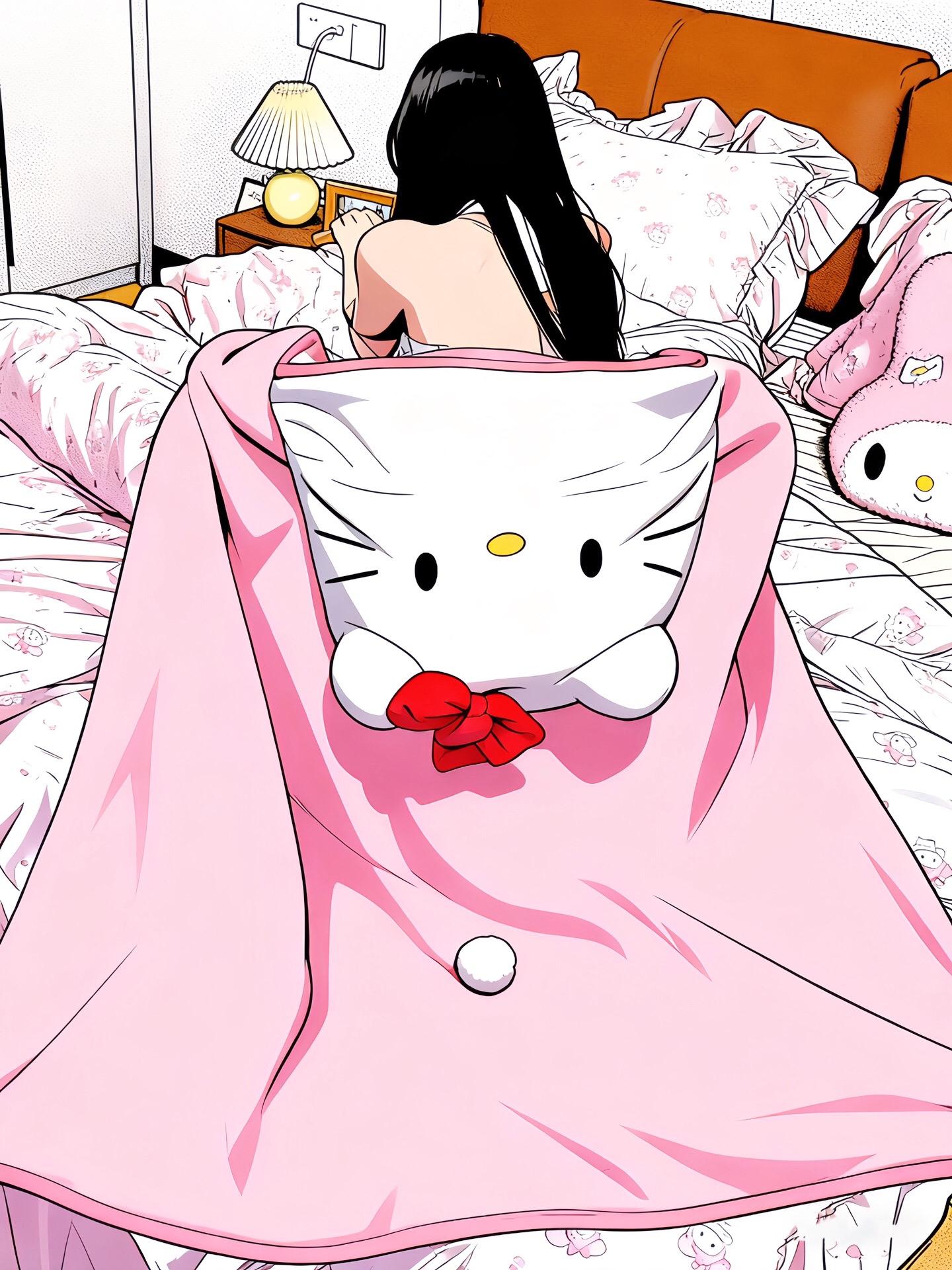 幸福是收到了秋天第一个披肩小毯子 爱是世界上最伟大的魔法#hellokitty #惊喜跟礼物都是来自爱你的人#少女心爆棚