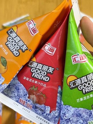 汇源冰沙 #汇源冰沙 #汇源真朋友 常温是果汁 冷冻是冰沙 汇源你是真的很会哦!😍