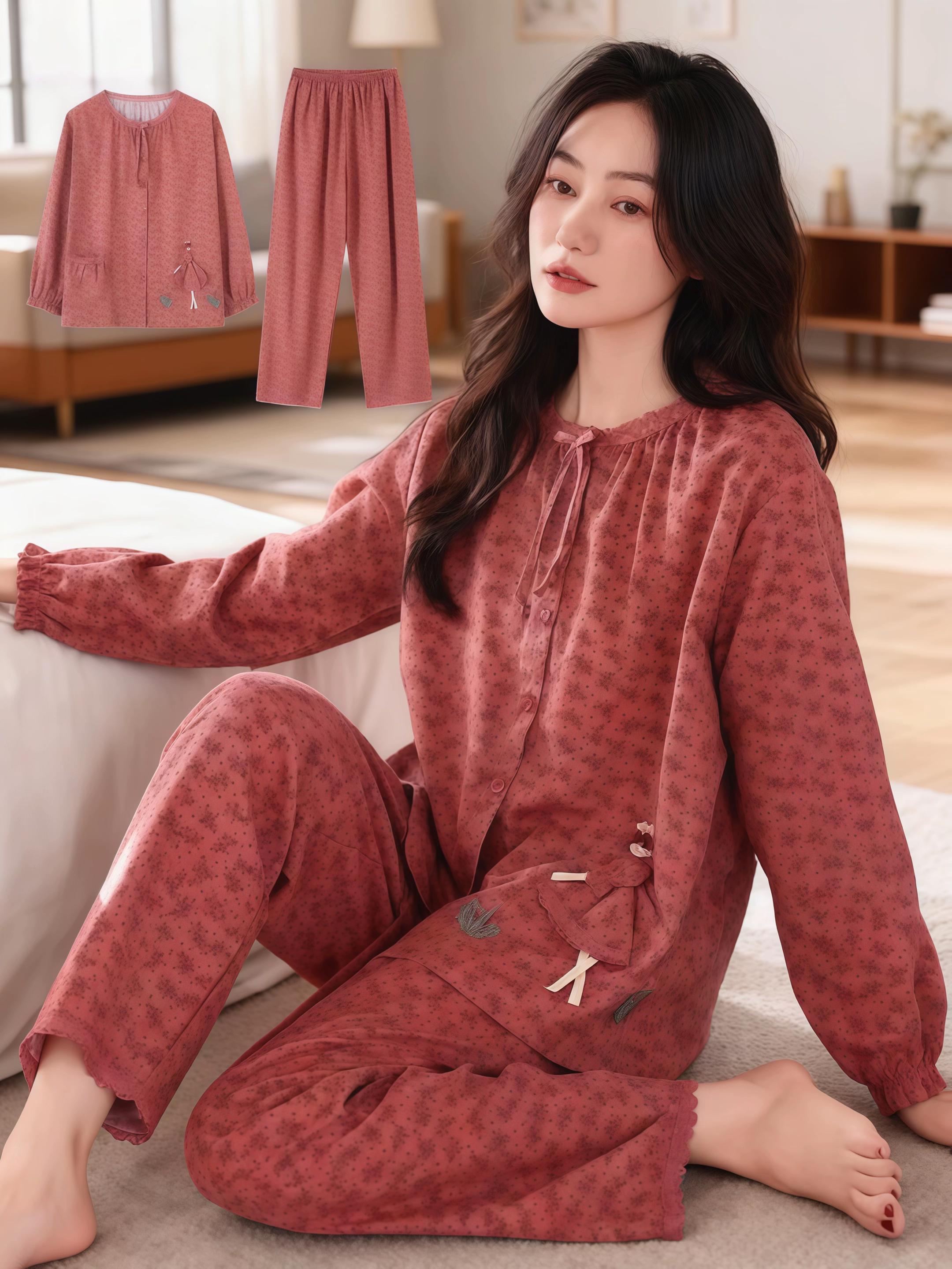 #在家也要美美哒 #睡衣家居服 #面料柔软舒适 #这也太好看了 #强烈推荐