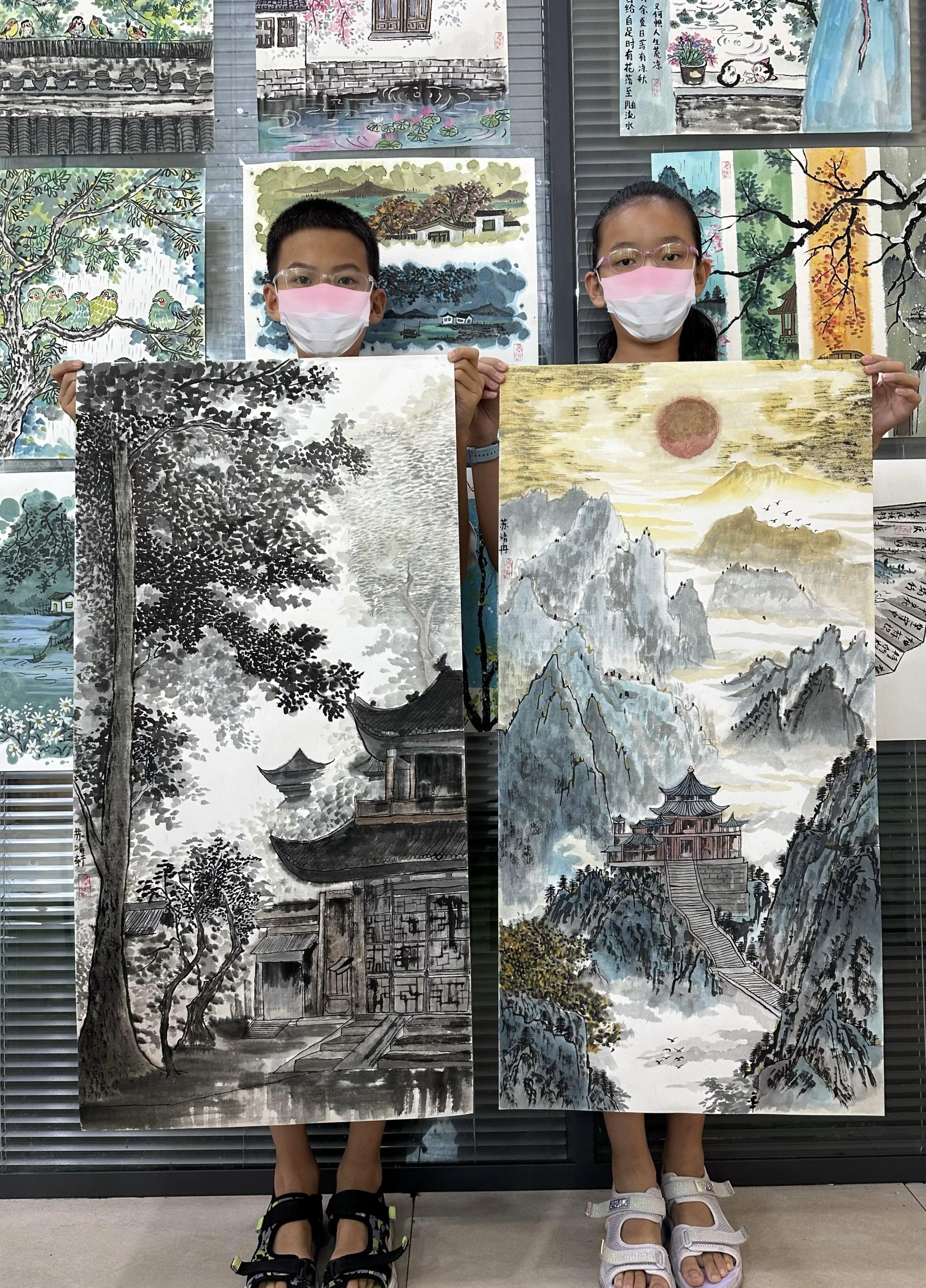 环境在变化 审美在提高 课程要提升💪。#国画 #少儿美术 #儿童美术 #少儿国画 #创意美术