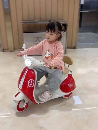 #可爱萌娃 #童车 #电动车 #电动摩托车 #巨量千川