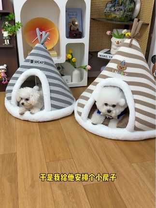 降温了 该给毛孩子安排狗狗的小房子了#萌宠出道计划 #帐篷窝#萌宠好物 #萌宠推荐官 #宠物用品