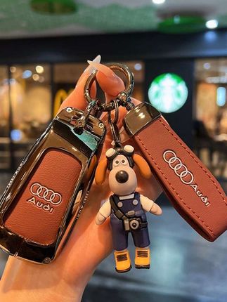 奥迪钥匙套新A4L/Q5L/A5/Q7/RS4/RS5/S5/S4扣包壳金属皮革扣壳#特技车 #越野越玩越野 #高端大气#城市风光