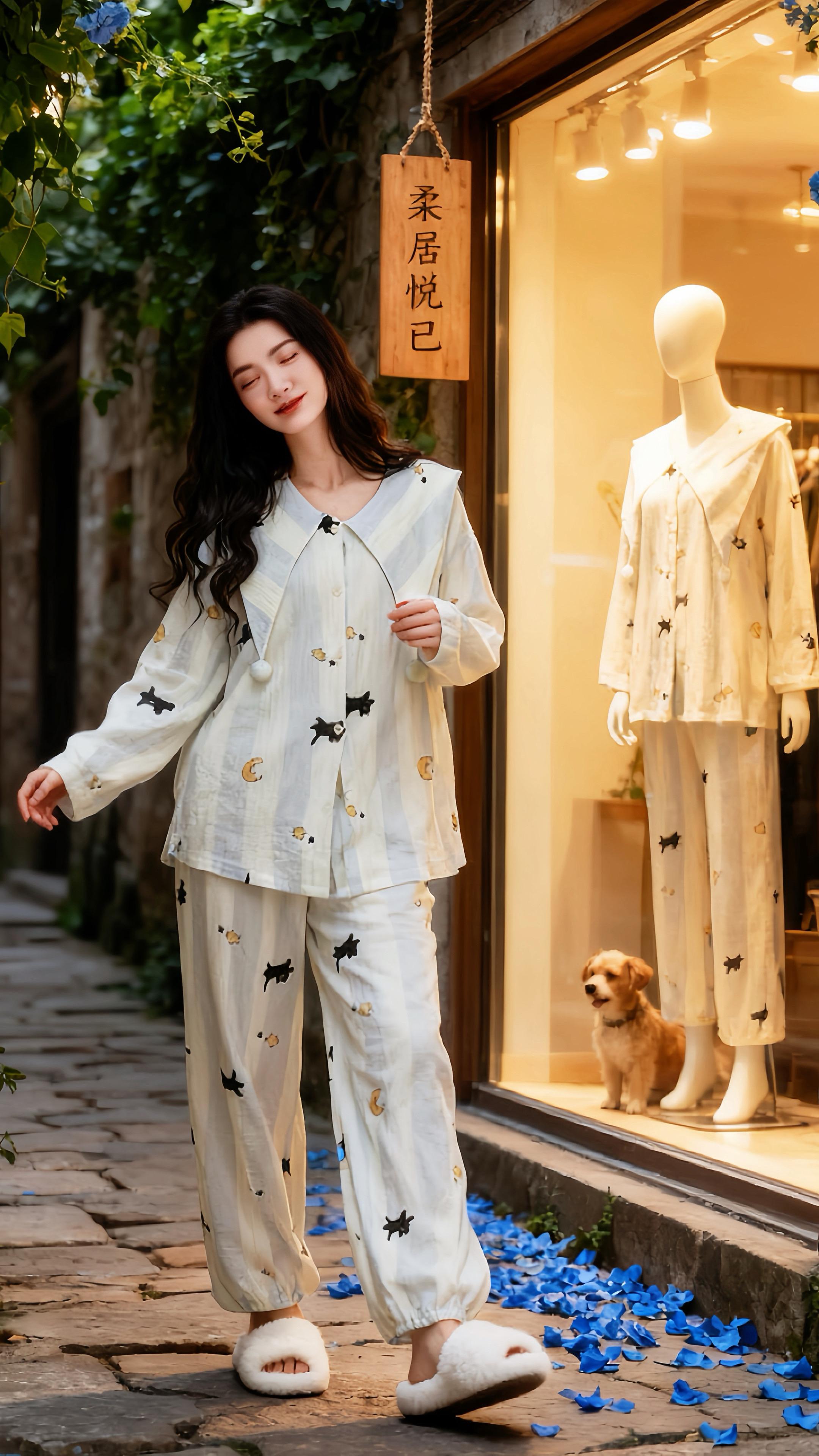 #一套好的衣服可以让你不动声色的美 #睡衣家居服 #面料柔软舒适#家居服#美出高级感@DOU+小助手 @抖加🔥上热门🔥dou+🔥热点宝