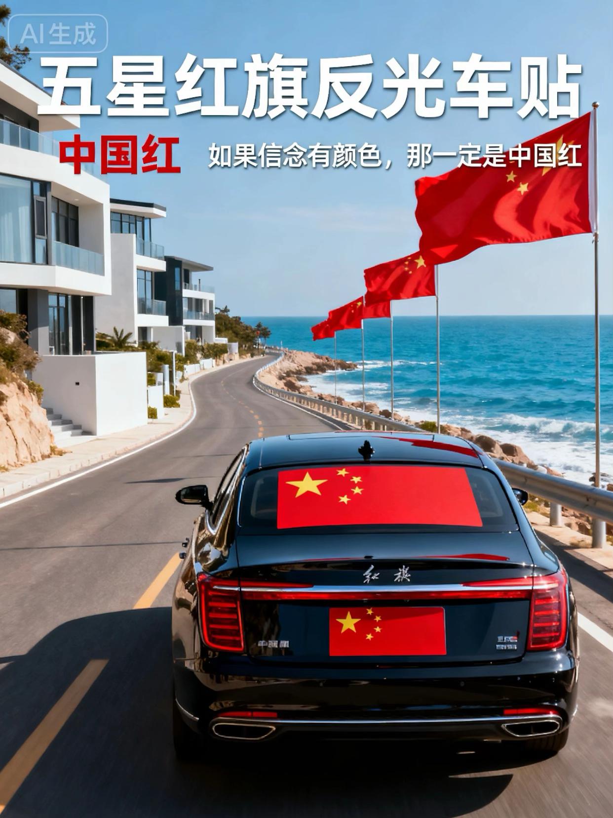 #五星红旗反光贴 #挡不住的颜值 #我爱我的祖国
