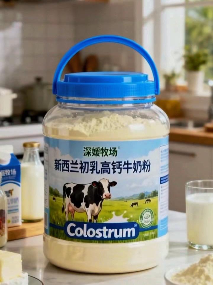 新西兰初乳高钙奶粉,全家的营养守护  源自新西兰坎特伯雷平原黄金牧场,365天自由放牧的奶牛产犊后鲜采初乳,1小时内锁鲜运输,留住原生活性营养。  天然富含高浓度免疫球蛋白,搭配原生高钙,营养密度远超普通牛奶。配料干净无添加,粉质细腻易冲调,入口丝滑醇香。  晨起配面包,睡前作加餐,为成长中的孩子添动力,护长辈骨骼康健,全家共享纯净营养。#强烈推荐 #补钙 #健康 #奶粉 #牛奶粉