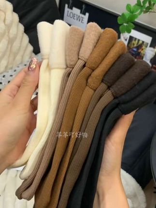 秋冬款加绒加厚雪地袜冬季保暖条纹中筒袜无后跟地板袜#中筒袜 #保暖穿搭 #雪地袜 #保暖又好看 #很哇塞的袜子