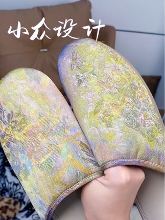 这鞋子美术生不得心动n次啊!好文艺!#文艺 #莫奈 #软底软面穿上超舒服 #拖鞋 #哎哟喂你鞋真好看