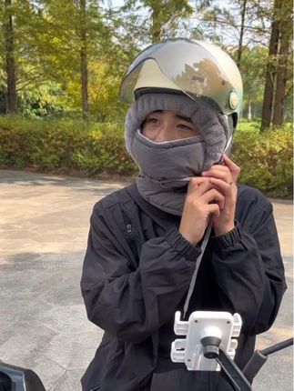 冬季保暖三合一男女护耳防寒面罩围脖骑车加绒加厚一体防风骑行帽#骑车必备 #防风保暖面罩 #骑行面罩 #帽子围脖一体 #冬季保暖一体帽