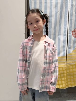 初秋必备的格子衬衫,亲肤又柔软!#高品质童装 #萌娃穿搭 #儿童穿搭分享 #每日童装穿搭分享 #童装搭配