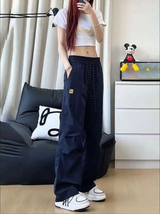 藏青色速干冲锋裤男女夏季薄款美式褶皱伞兵工装裤户外徒步登山裤#休闲裤 #冲锋裤 #工装裤 #速干裤 #登山裤